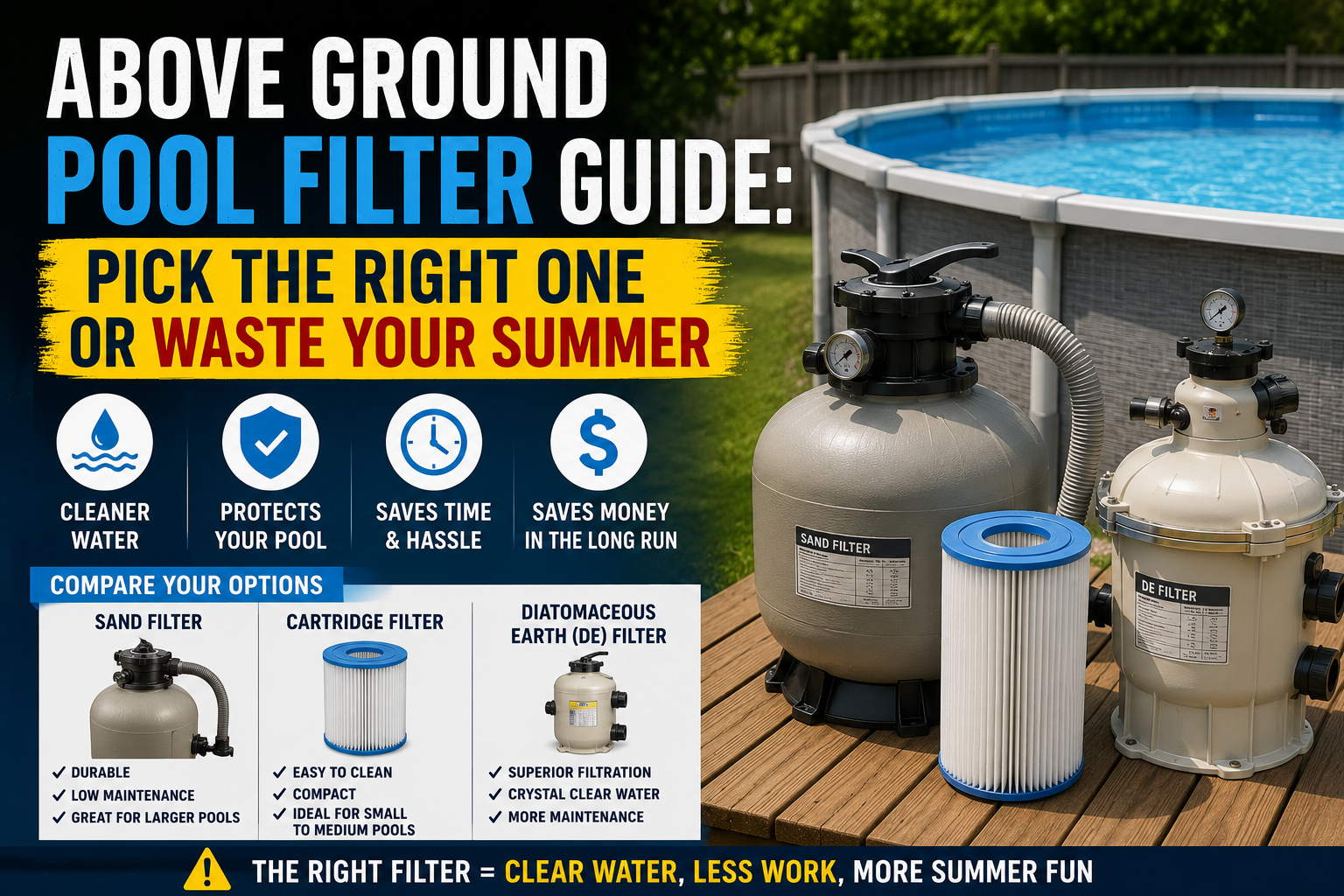 Above Ground Pool Filter Guide