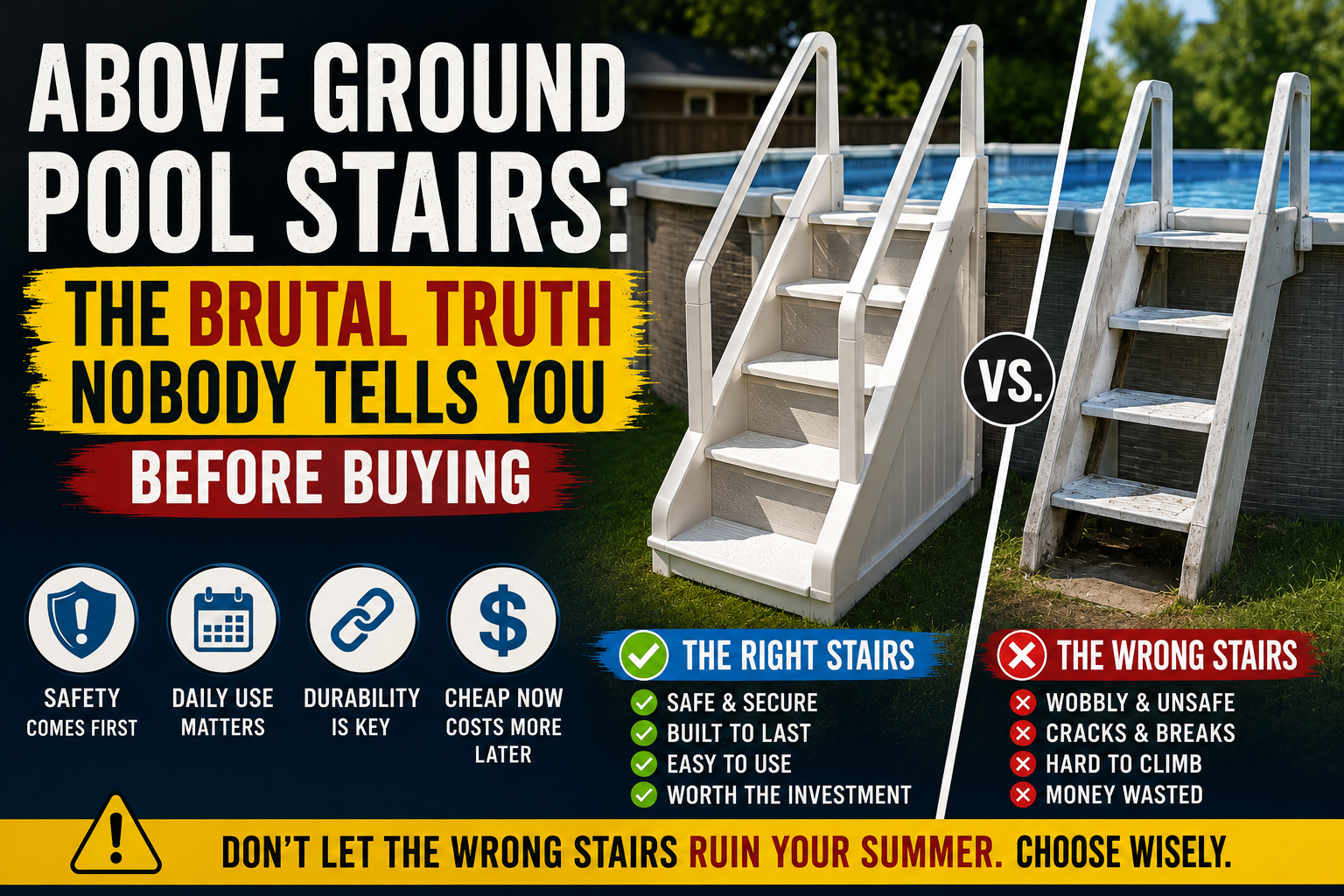 Above Ground Pool Stairs